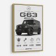 Mercedes AMG G63 Stats Car Art Print