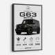 Mercedes AMG G63 Stats Car Art Print