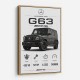Mercedes AMG G63 Stats Car Art Print
