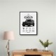 Mercedes AMG G63 Stats Car Art Print