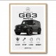 Mercedes AMG G63 Stats Car Art Print