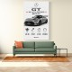 Mercedes AMG GT Black Series Car Art Print