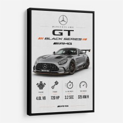 Mercedes AMG GT Black Series Car Art Print