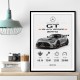 Mercedes AMG GT Black Series Car Art Print