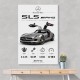 Mercedes SLS AMG Spec Sheet Wall Art