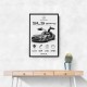 Mercedes SLS AMG Spec Sheet Wall Art