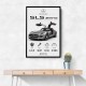 Mercedes SLS AMG Spec Sheet Wall Art