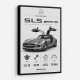 Mercedes SLS AMG Spec Sheet Wall Art