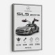 Mercedes SLS AMG Spec Sheet Wall Art