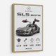 Mercedes SLS AMG Spec Sheet Wall Art
