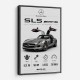 Mercedes SLS AMG Spec Sheet Wall Art