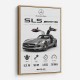 Mercedes SLS AMG Spec Sheet Wall Art