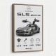 Mercedes SLS AMG Spec Sheet Wall Art