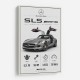 Mercedes SLS AMG Spec Sheet Wall Art