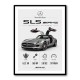 Mercedes SLS AMG Spec Sheet Wall Art