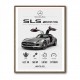 Mercedes SLS AMG Spec Sheet Wall Art