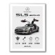 Mercedes SLS AMG Spec Sheet Wall Art