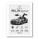 Mercedes SLS AMG Spec Sheet Wall Art