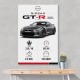 Nissan GT R R35 Sports Car Wall Art