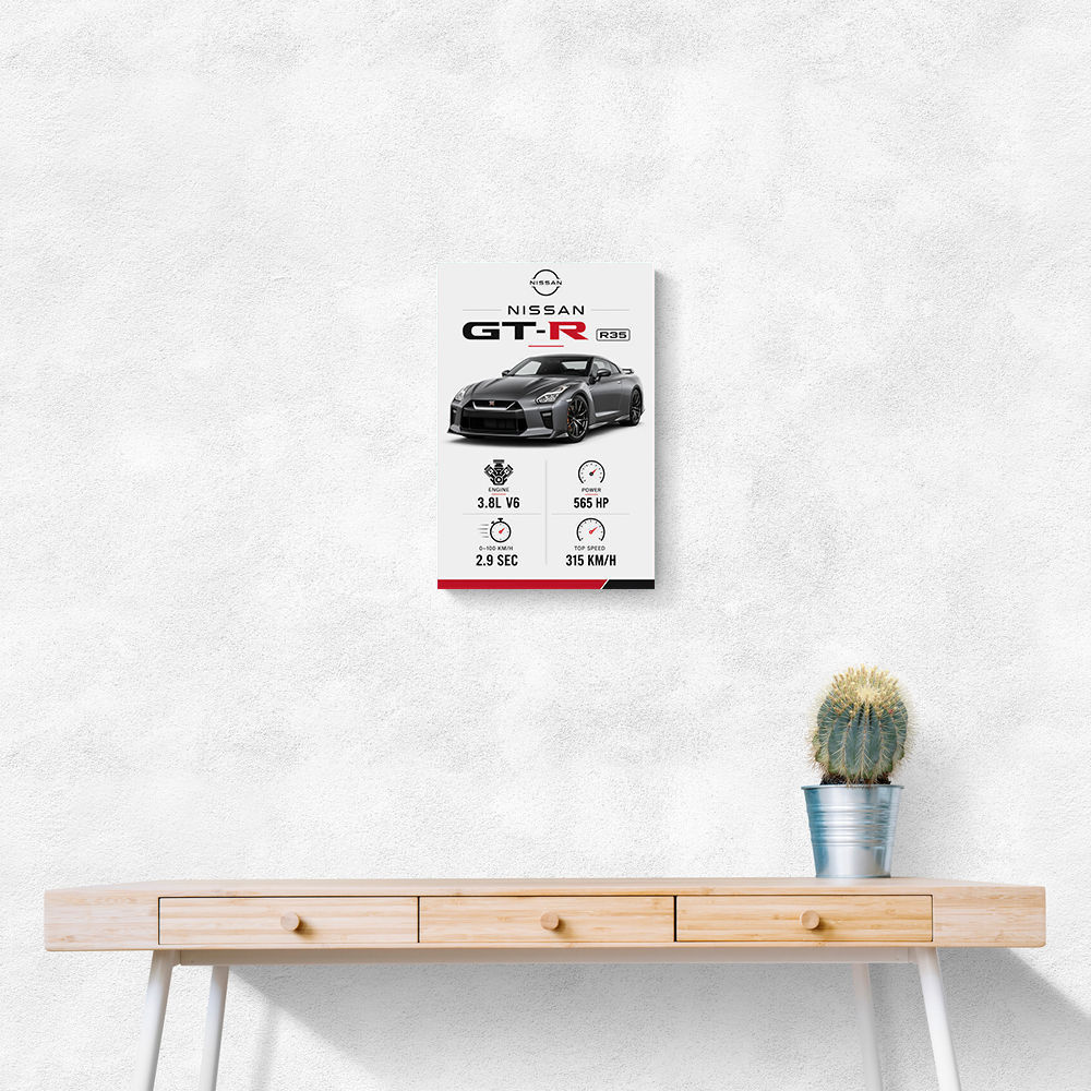 Nissan GT R R35 Sports Car Wall Art