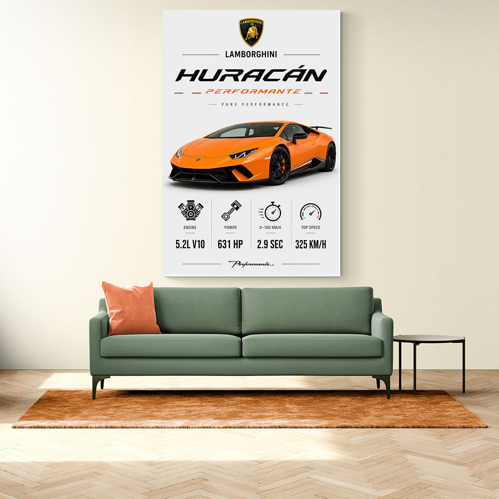Lamborghini Huracan Performante Wall Art