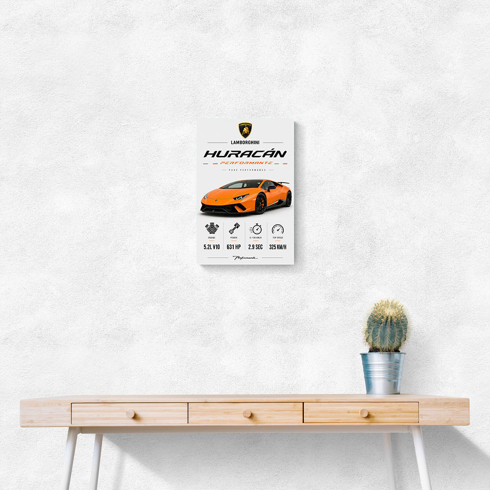 Lamborghini Huracan Performante Wall Art
