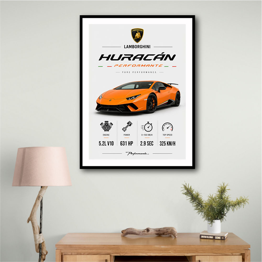 Lamborghini Huracan Performante Wall Art