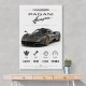 Pagani Huayra Hypercar Performance Art Print