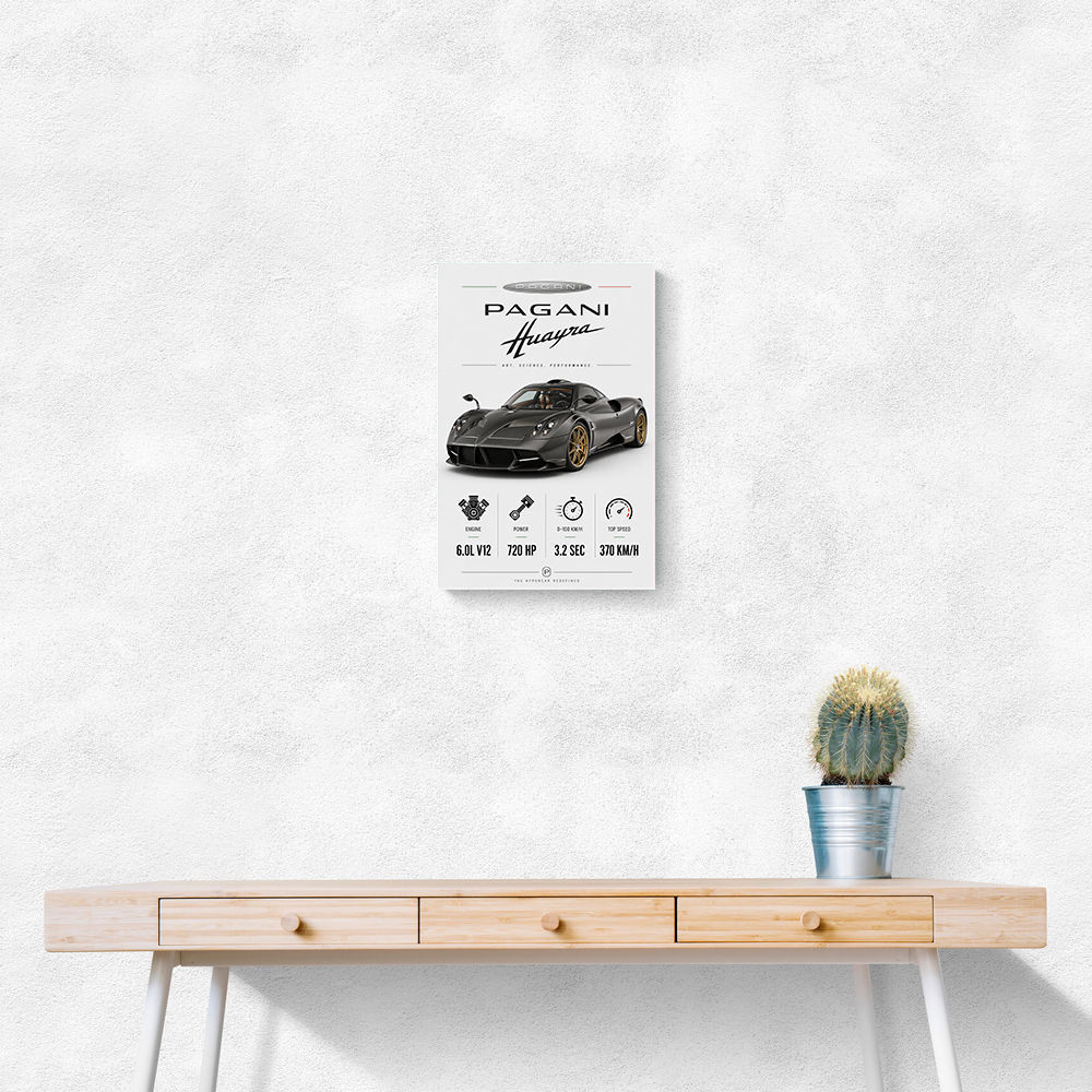 Pagani Huayra Hypercar Performance Art Print