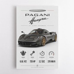 Pagani Huayra Hypercar Performance Art Print