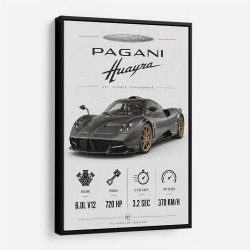 Pagani Huayra Hypercar Performance Art Print