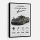 Pagani Huayra Hypercar Performance Art Print