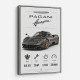 Pagani Huayra Hypercar Performance Art Print