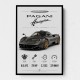 Pagani Huayra Hypercar Performance Art Print