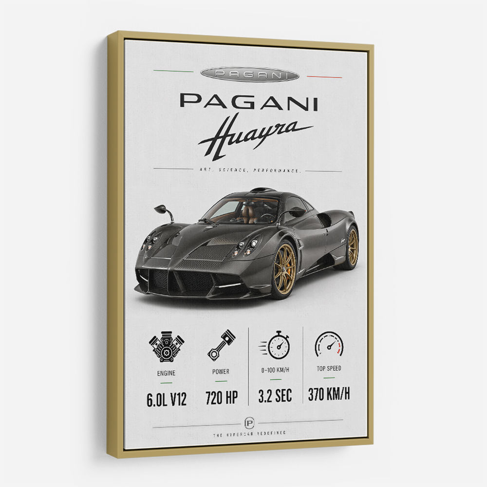 Pagani Huayra Hypercar Performance Art Print