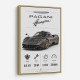 Pagani Huayra Hypercar Performance Art Print