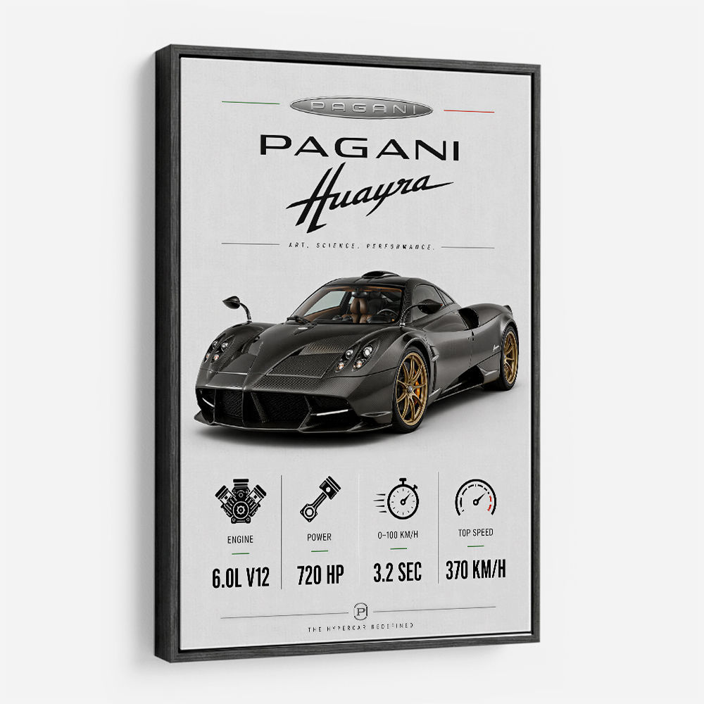 Pagani Huayra Hypercar Performance Art Print