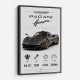 Pagani Huayra Hypercar Performance Art Print