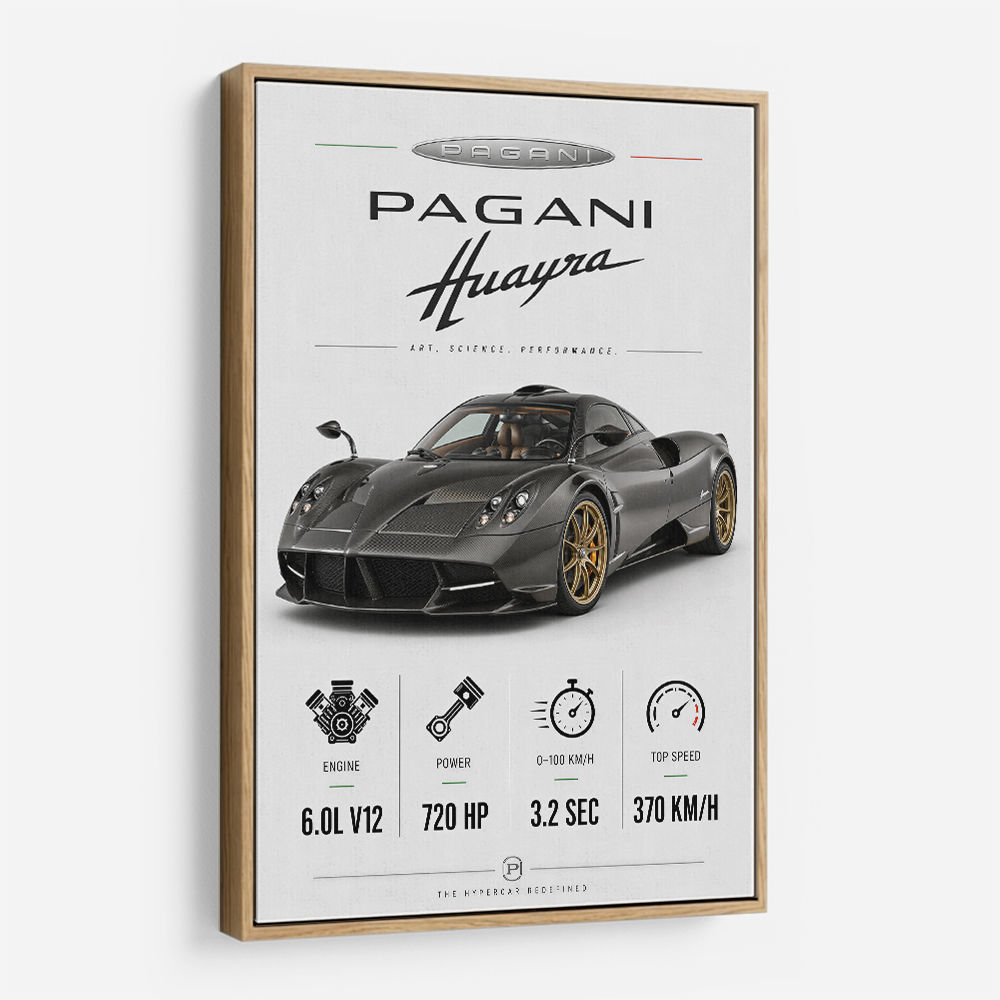 Pagani Huayra Hypercar Performance Art Print