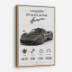 Pagani Huayra Hypercar Performance Art Print