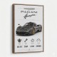 Pagani Huayra Hypercar Performance Art Print