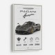 Pagani Huayra Hypercar Performance Art Print