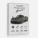 Pagani Huayra Hypercar Performance Art Print