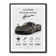 Pagani Huayra Hypercar Performance Art Print