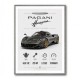 Pagani Huayra Hypercar Performance Art Print