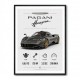 Pagani Huayra Hypercar Performance Art Print