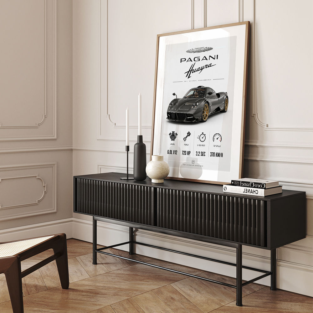 Pagani Huayra Hypercar Performance Art Print