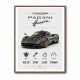 Pagani Huayra Hypercar Performance Art Print
