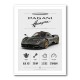 Pagani Huayra Hypercar Performance Art Print