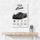 Pagani Zonda Stats Art Print